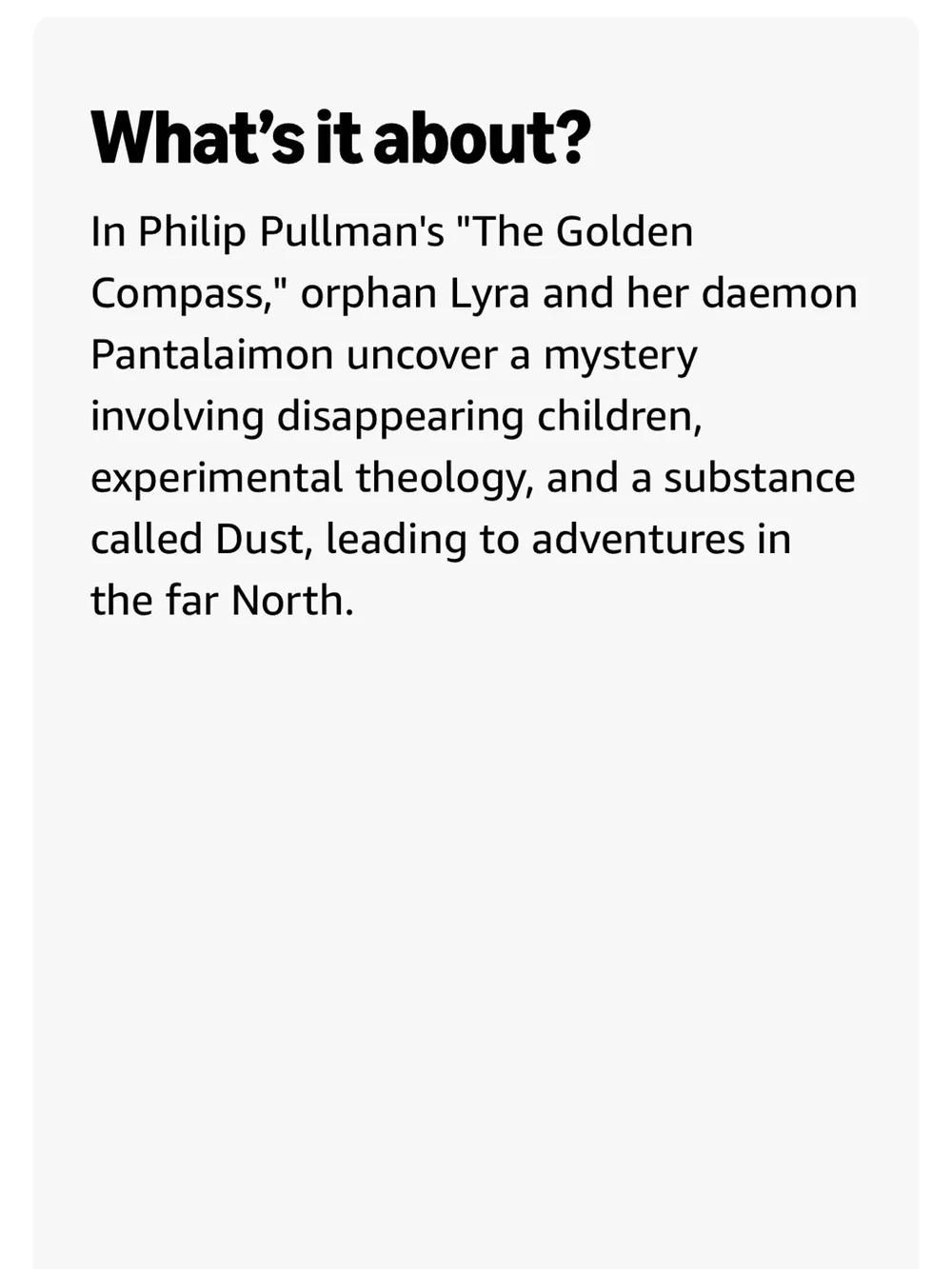 Philip Pullman The Golden Compass Hardcover Book